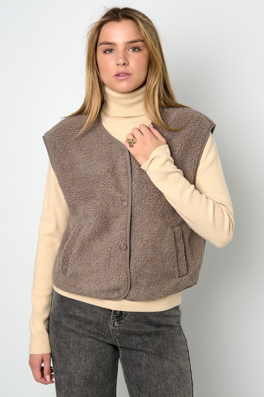Fluffy Teddy vest Afbeelding2